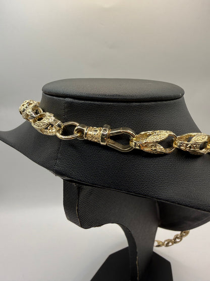 9ct Gold Tulip Chain 26" 8mm 62.8g