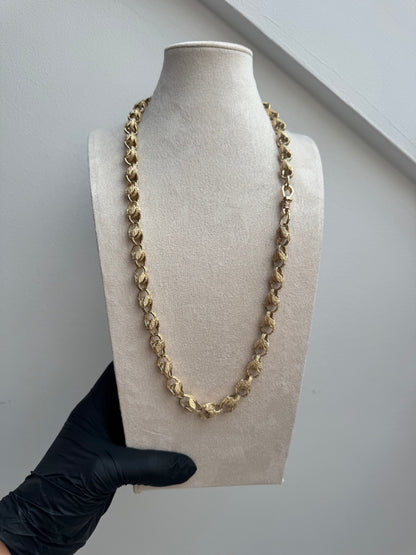 9ct Gold Tulip Chain 27.1" 11mm 94.14g
