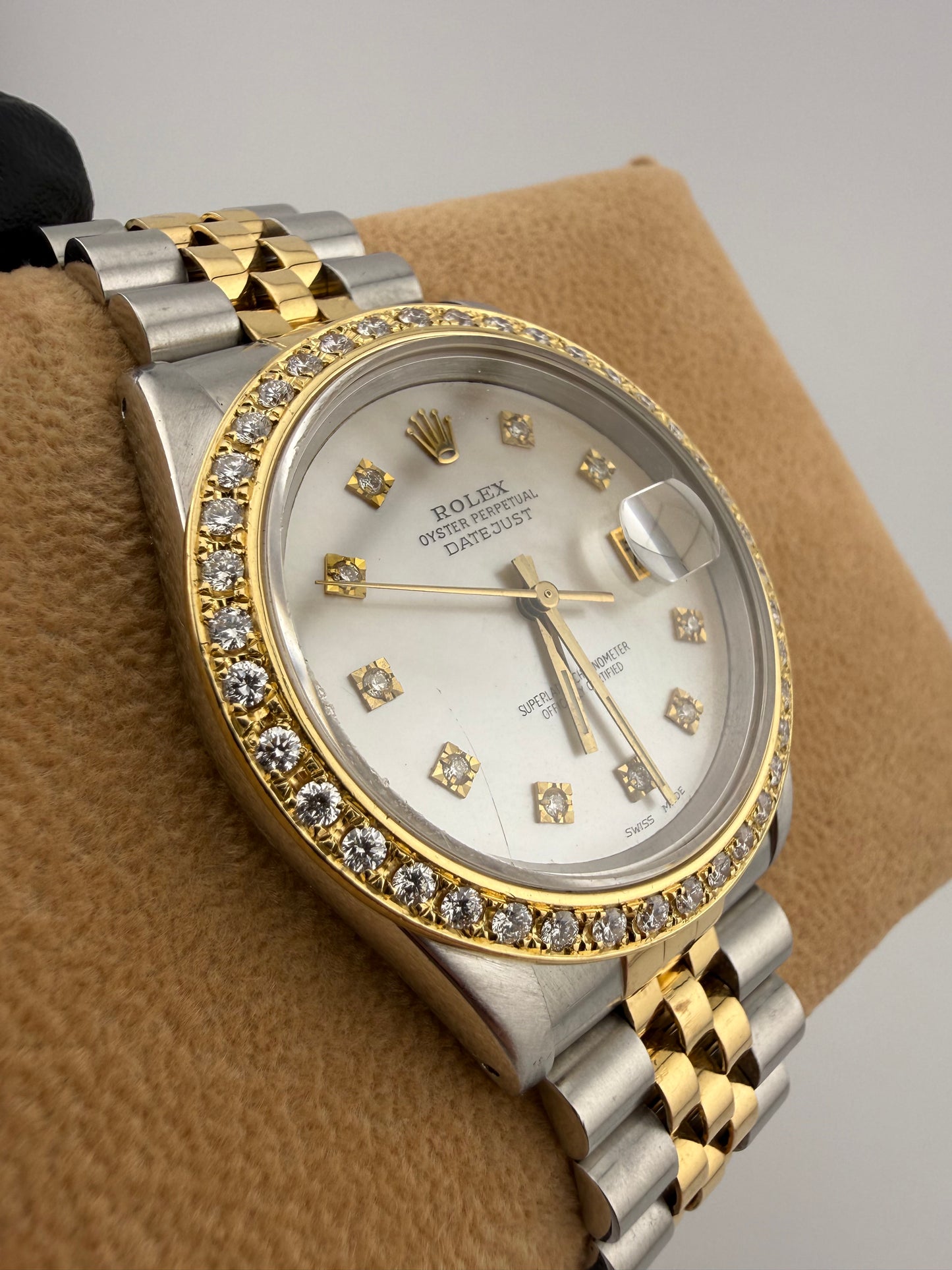 Rolex Datejust 36mm 16233 Year 1989 Pearl Diamond Dot Dial