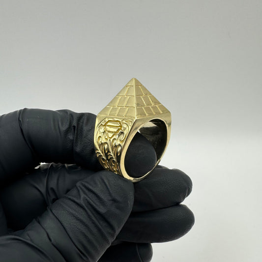 9ct Solid Gold Pyramid Ring