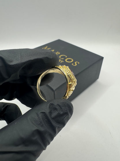 9ct Gold College Ring in Red Size X 11.85g