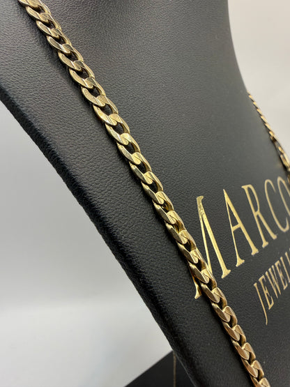 9ct Gold Curb Chain 24" 5.5mm 23g