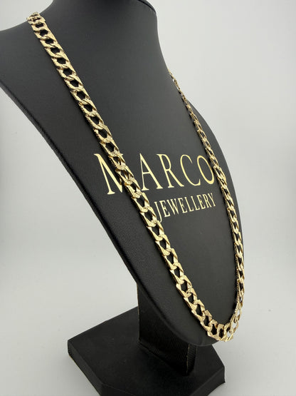 9ct Gold Chaps Chain 26.75" 8mm 27.92g