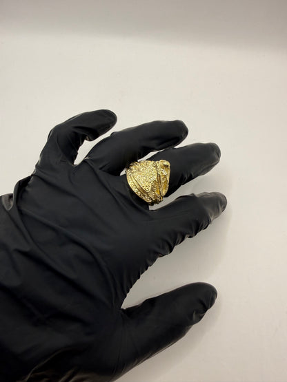 9ct Gold Saddle Ring Size V 20.44g