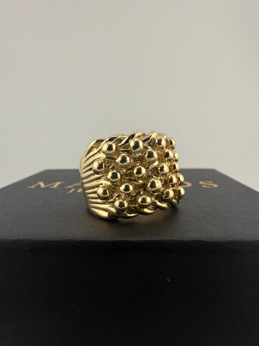 9ct Gold Keeper Ring Size Z1+5 27.3g