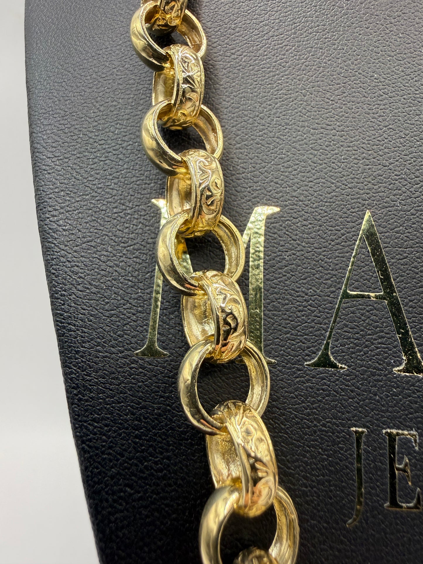 9ct Gold Belcher Chain 26.5" 11mm 82.4g