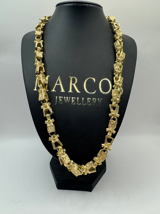 9ct Gold Lego Chain 24" 11mm 119.49g