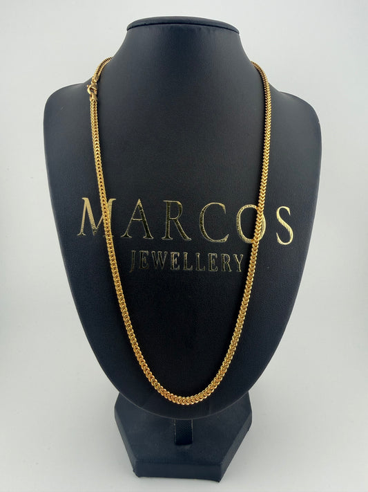 9ct Gold Franko Chain 22.25" 2.9mm 11.7g