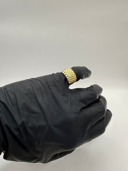 9ct Gold Baby Keeper Ring Size P-Q 7.6g