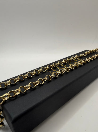 9ct Gold Belcher Chain 24.5" 7mm 42.4g