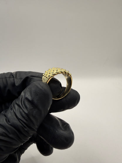 9ct Gold Baby Keeper Ring Size P-Q 7.6g
