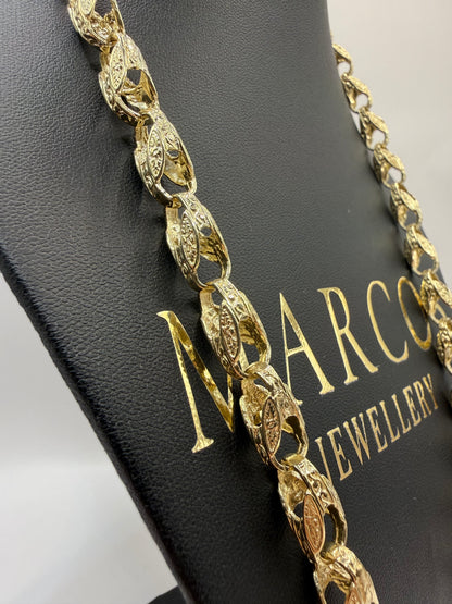 9ct Gold Tulip Chain 24" 8/9mm 56.71g