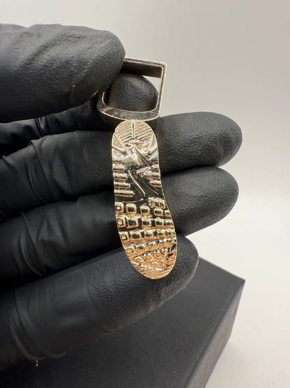 9ct Solid Gold Nike Shoe Pendant 1.9” 16.39g