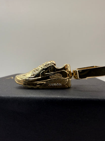9ct Solid Gold Nike Shoe Pendant 1.9” 16.39g