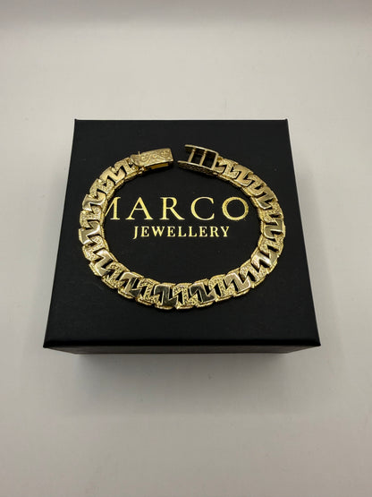 9ct Gold Mariner Link Bracelet 8.5" 10mm 28.61g
