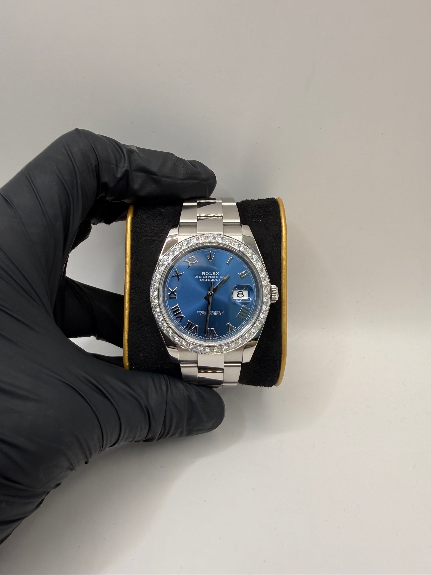 Rolex Datejust 41mm 126300 2022 Azzurro Blue Roman Numeral Dial