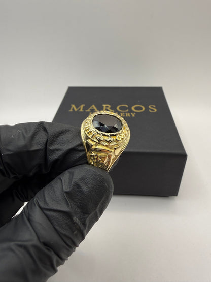 9ct Gold Red College Ring Size X 12.6g