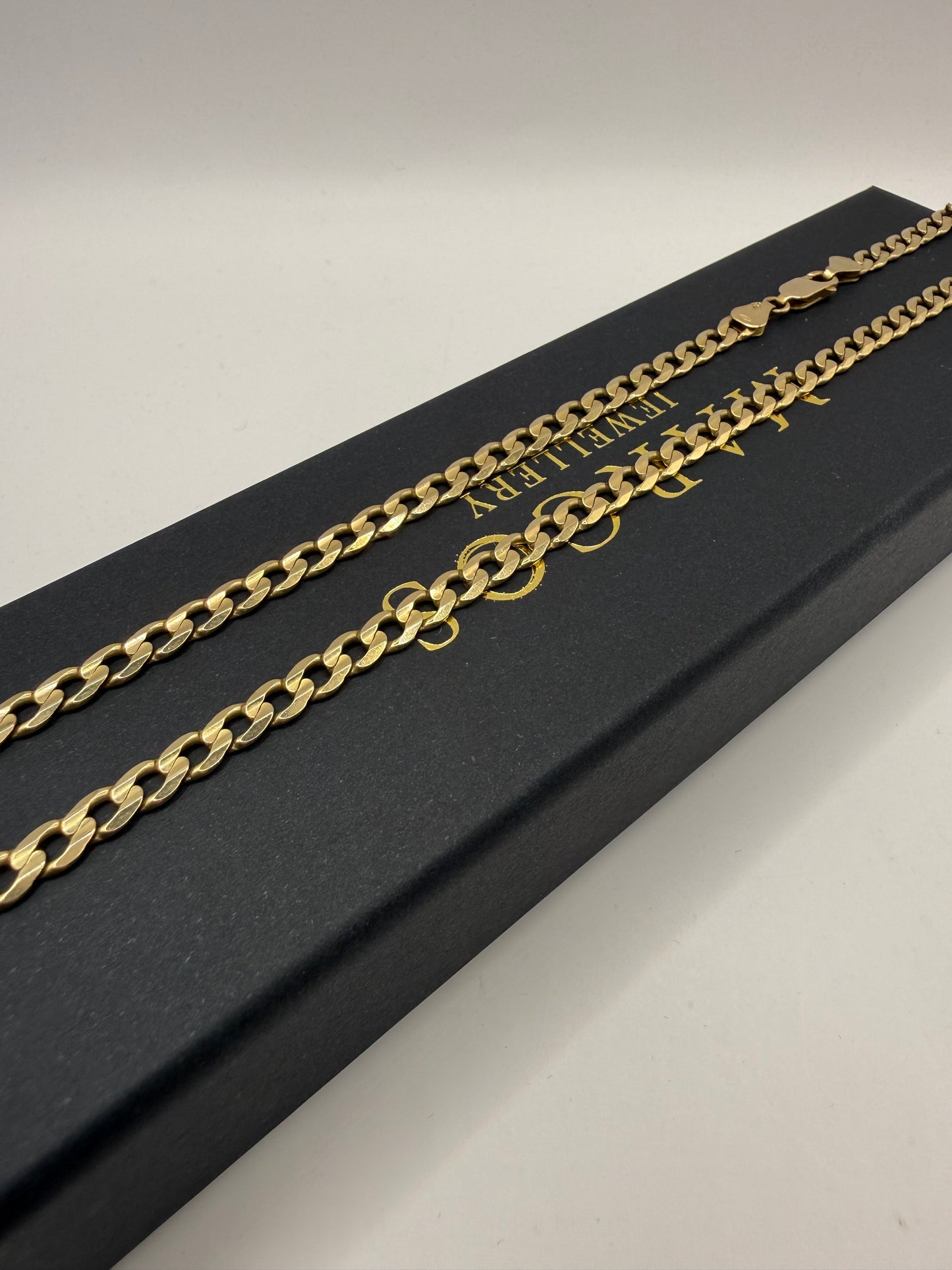 9ct Gold Curb Chain 24" 5.5mm 23g