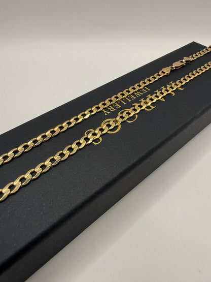 9ct Gold Curb Chain 24" 5.5mm 23g