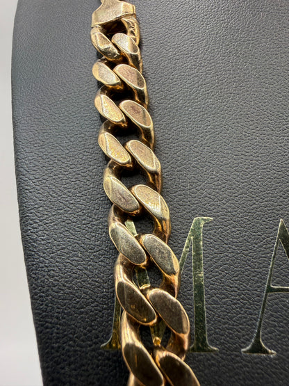 9ct Gold Curb Chain 26" 10mm 135.6g