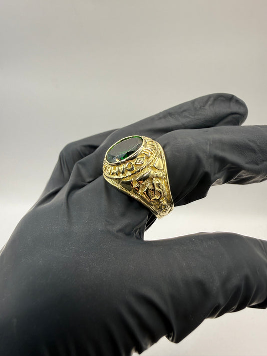 9ct Gold College Ring Size V 13.4g