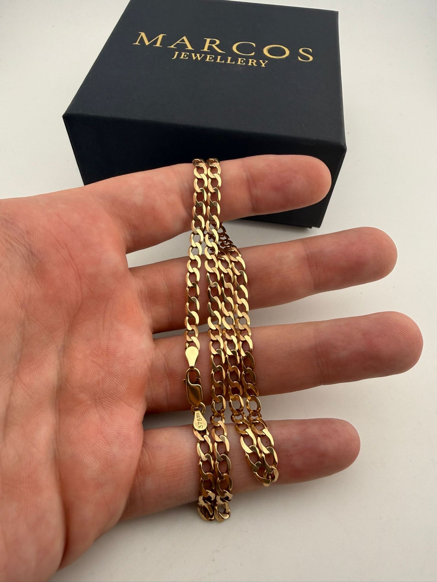 9ct Gold Curb Chain 20" 4.4mm 11.2g