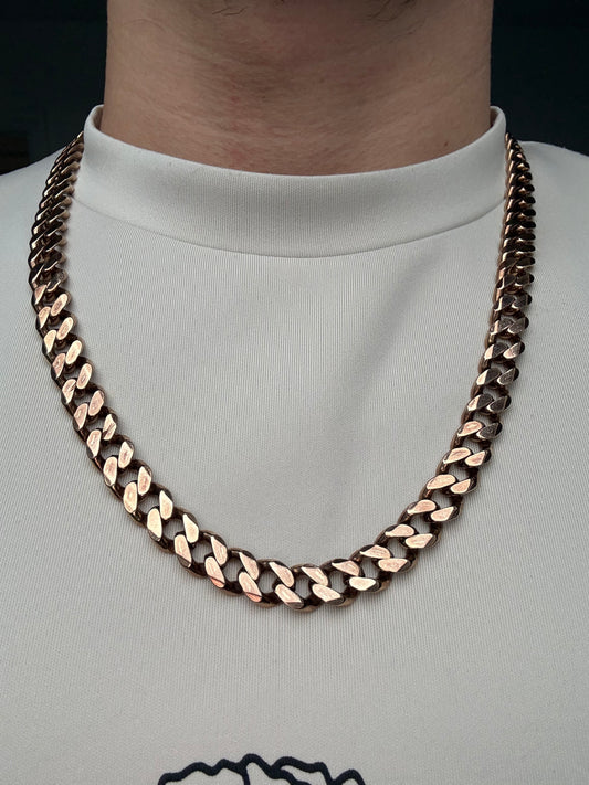 9ct Gold Curb Chain 26" 10mm 135.6g