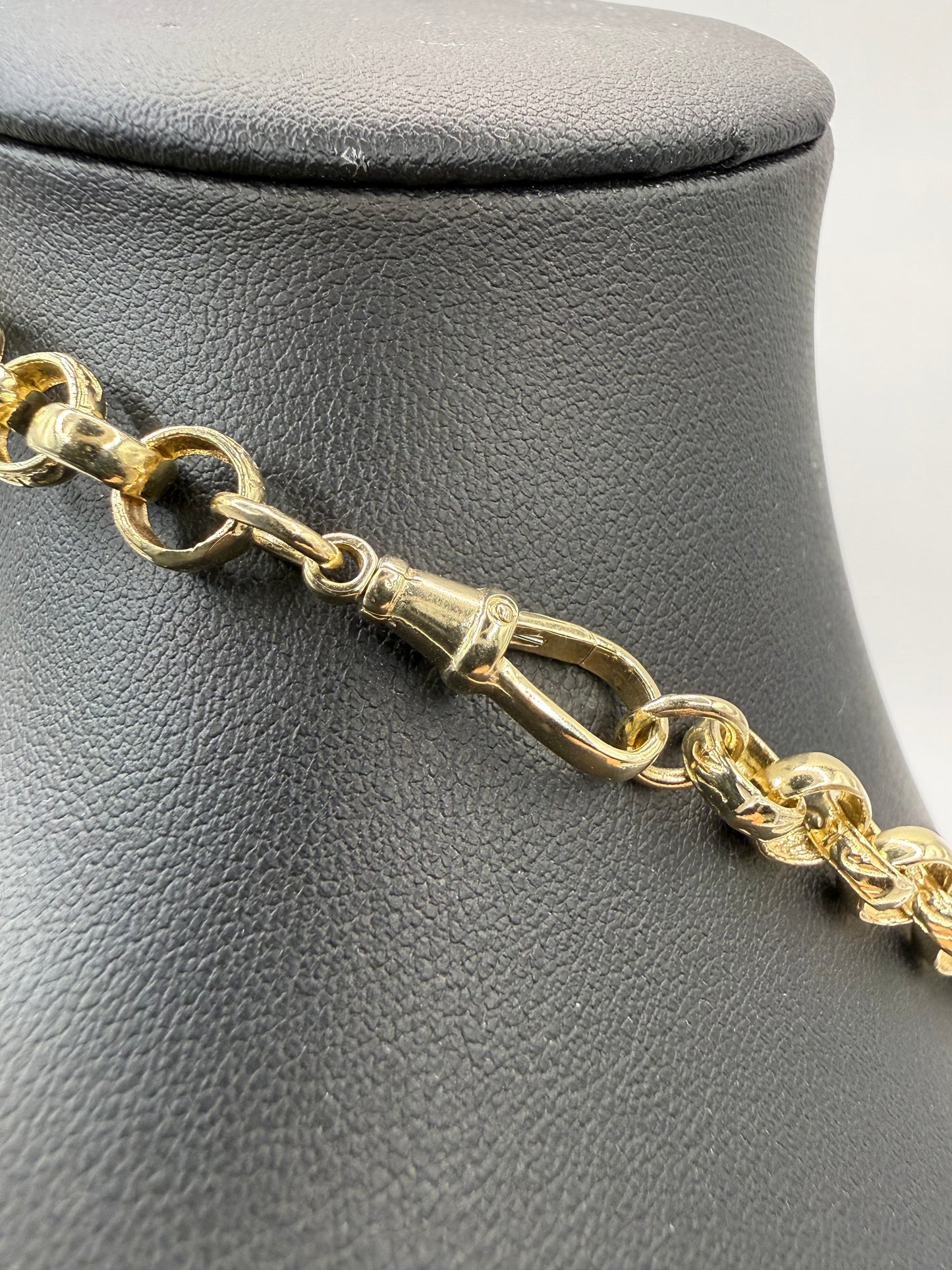 9ct Gold Belcher Chain 22.5" 7mm 38.2g