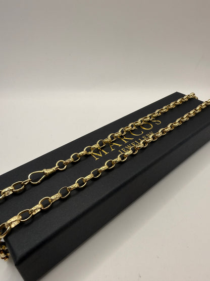 9ct Gold Belcher Chain 22.5" 6mm 30.6g