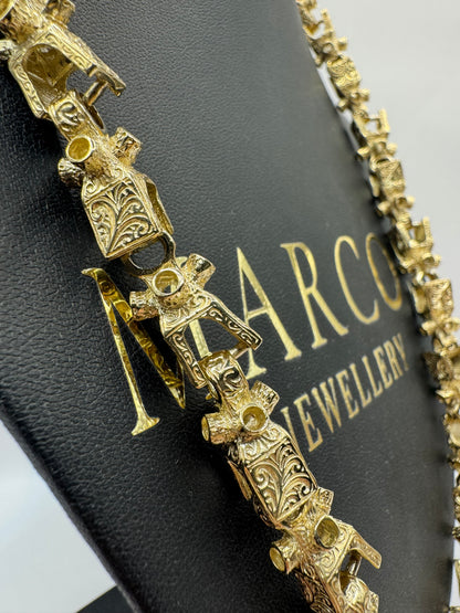 9ct Gold Lego Chain 24" 11mm 119.49g