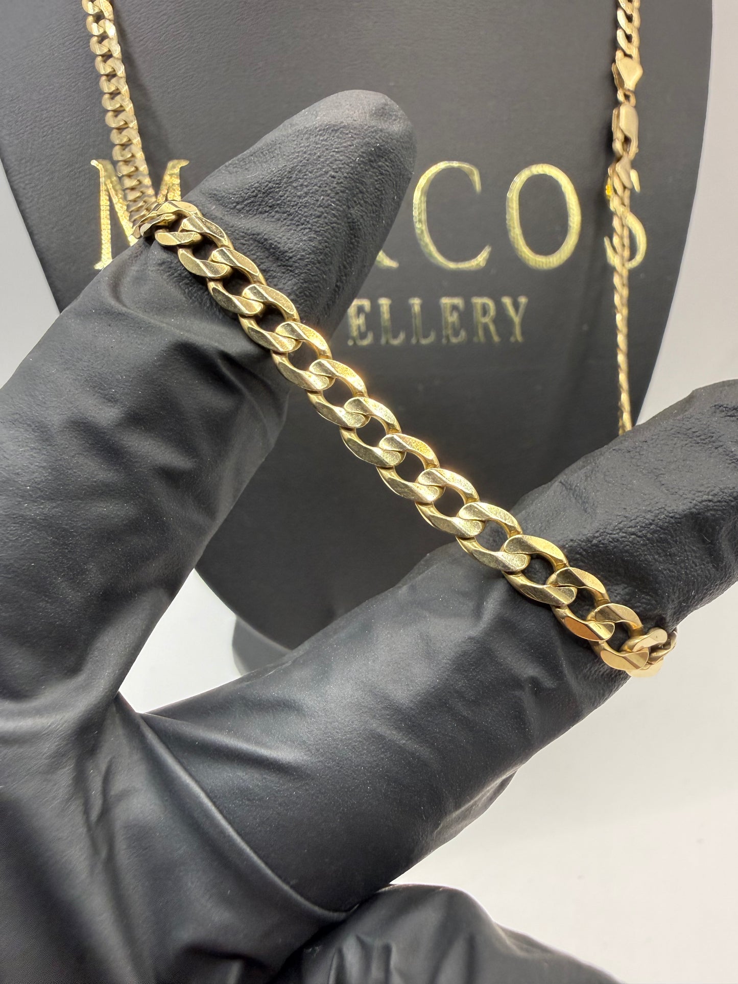 9ct Gold Curb Chain 24" 5.5mm 23g