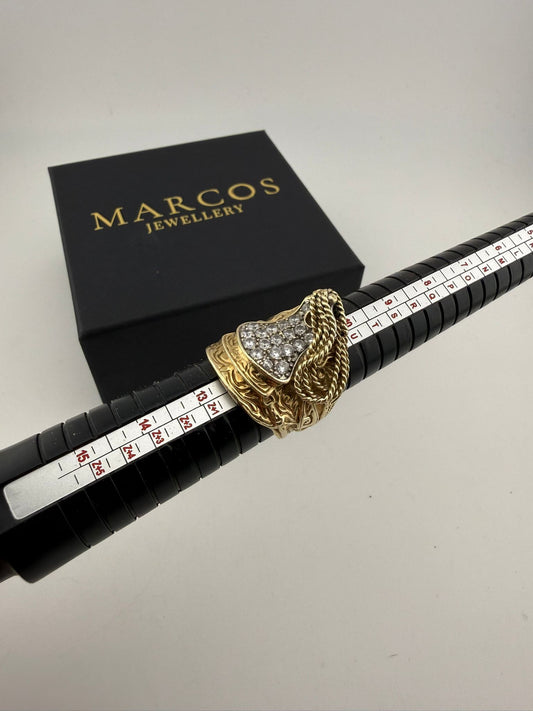 9ct Gold Saddle Ring Size X 25.8g