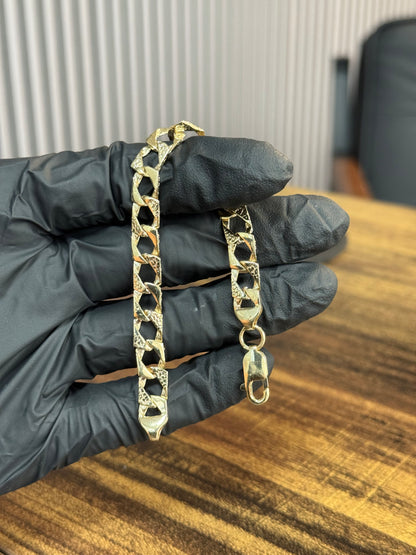 9ct Gold Chaps Bracelet 8mm 8.9g