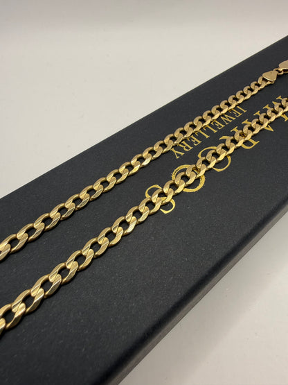 9ct Gold Curb Chain 24" 5.5mm 23g