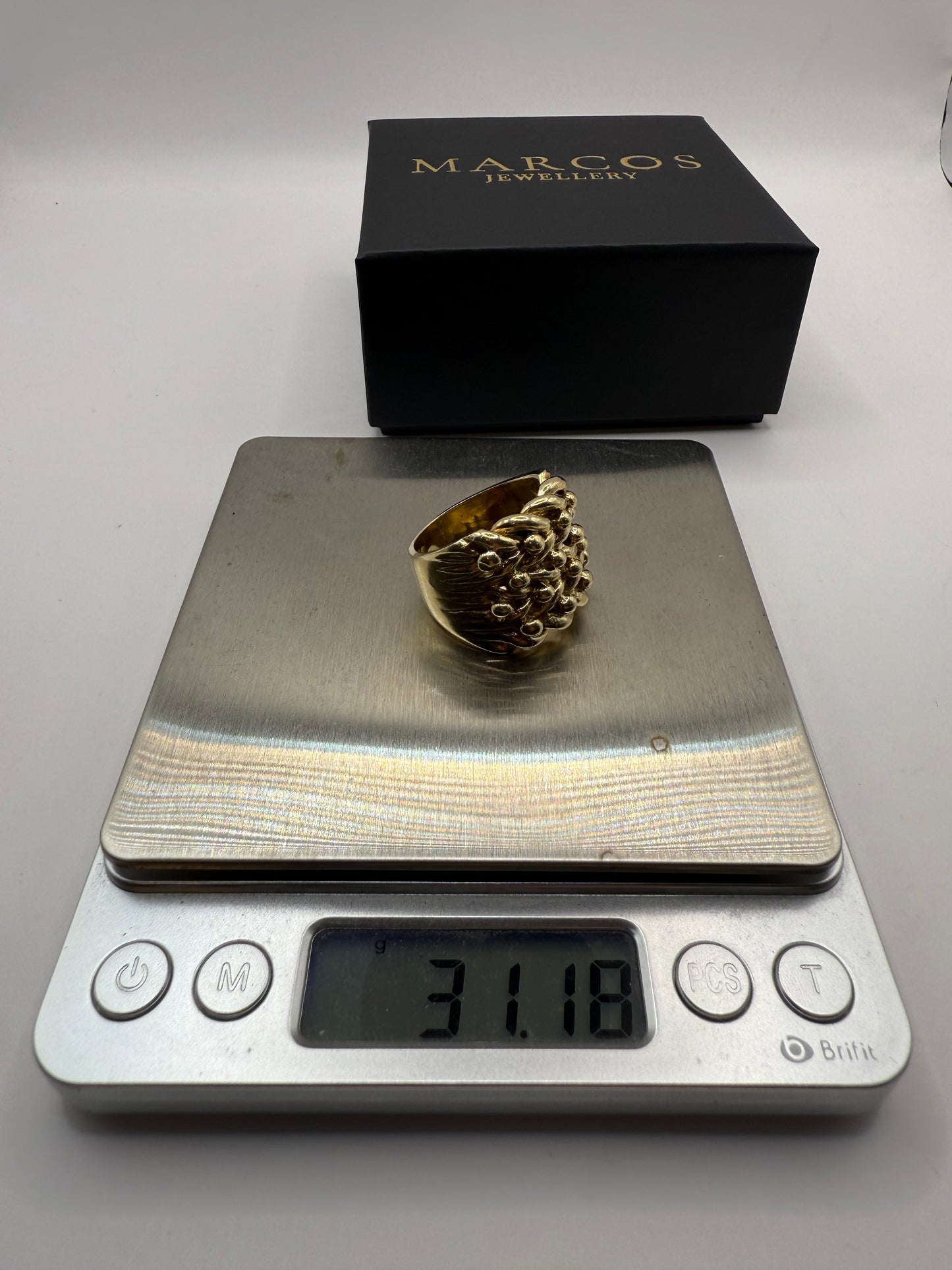 9ct Gold Keeper Ring Size Z1 31.17g