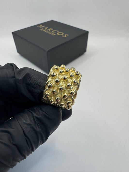 9ct Gold Keeper Ring Size X-Y 22.83g