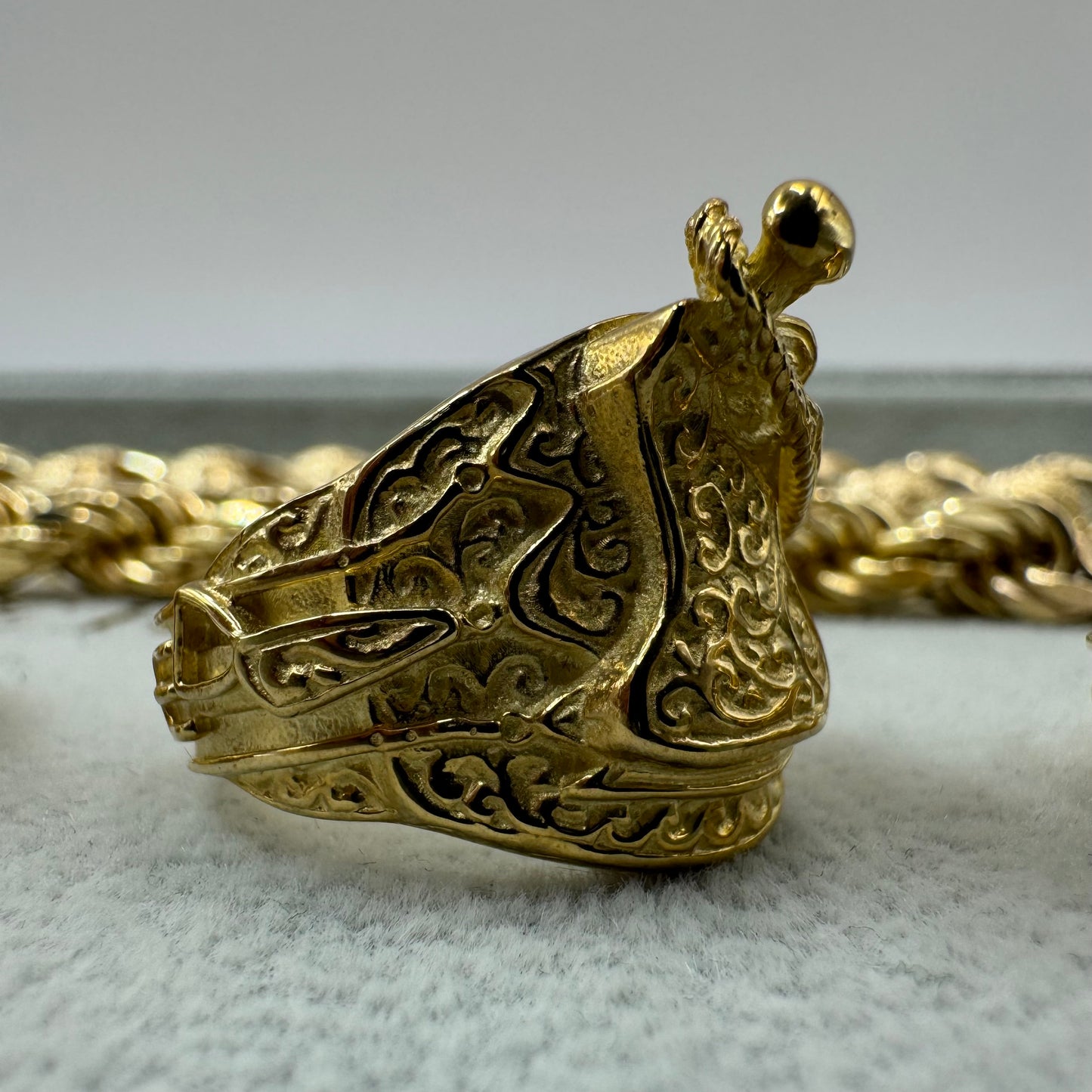 9ct Solid Gold Saddle Ring