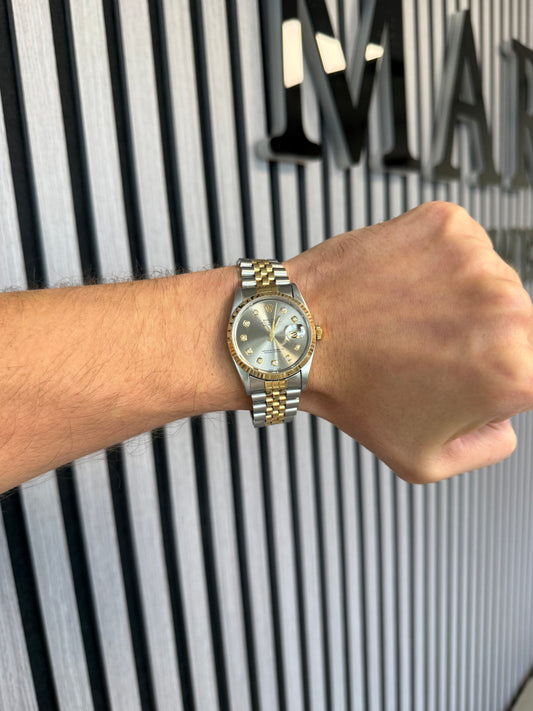 Rolex Datejust Slate Gray Diamond Dot Dial