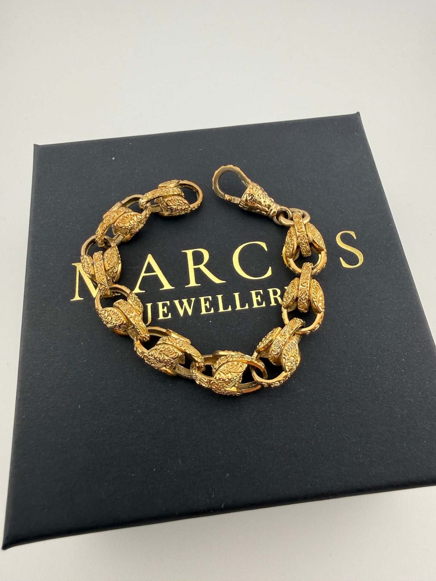 9ct Gold Kids Tulip Bracelet 6.4" 9mm 22.4g