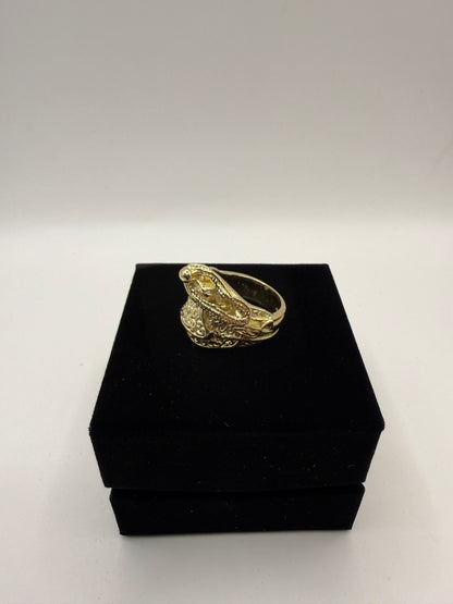 9ct Gold Saddle Ring Size V 20.44g
