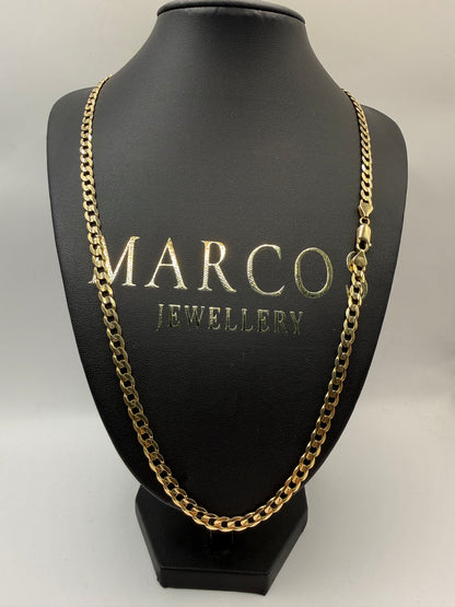 9ct Gold Curb Chain 24" 5.5mm 23g