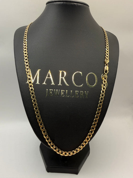 9ct Gold Curb Chain 24" 5.5mm 23g