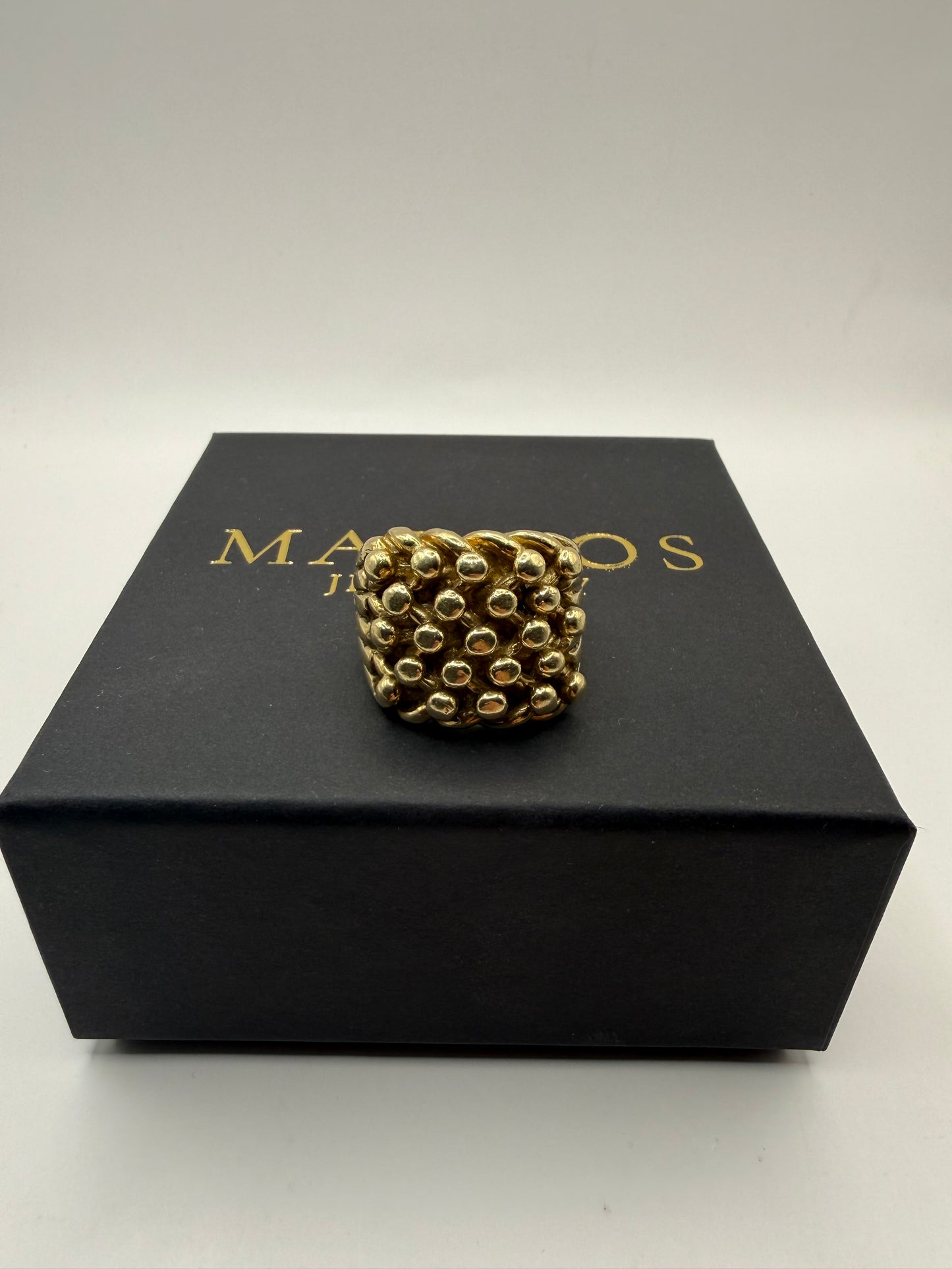 9ct Gold Keeper Ring Size Z 38.33g