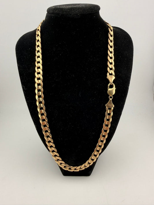 9ct Gold Curb Chain 20" 8.5mm 51.1g
