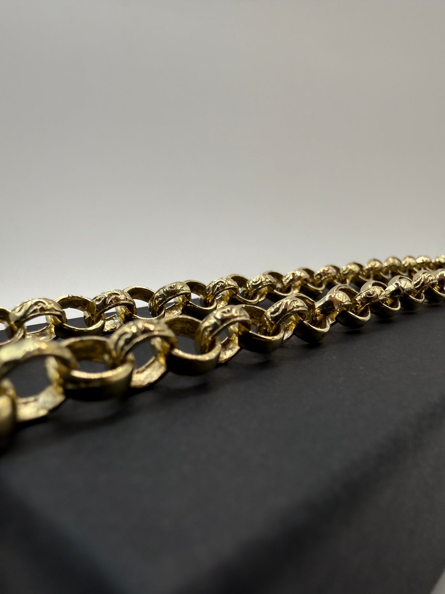 9ct Gold Belcher Chain 24.5" 7mm 42.4g
