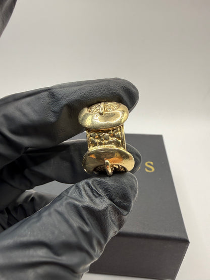 9ct Gold Buckle Ring Size Y 22.56g