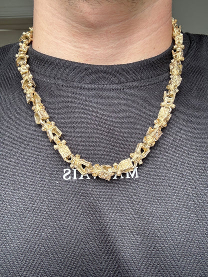 9ct Gold Lego Chain 24" 11mm 119.49g