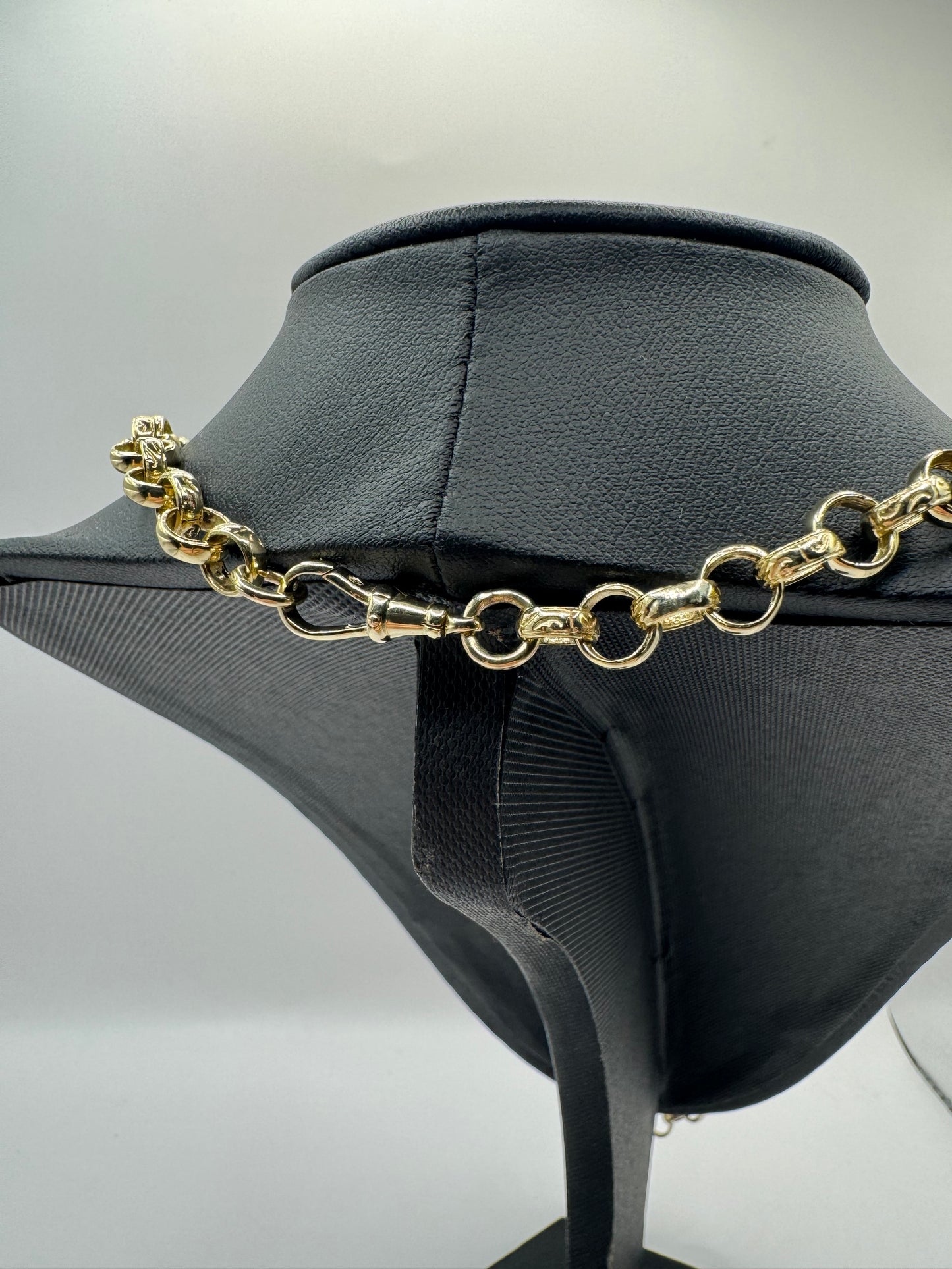 9ct Gold Belcher Chain 24.6" 8.5mm 42.9g