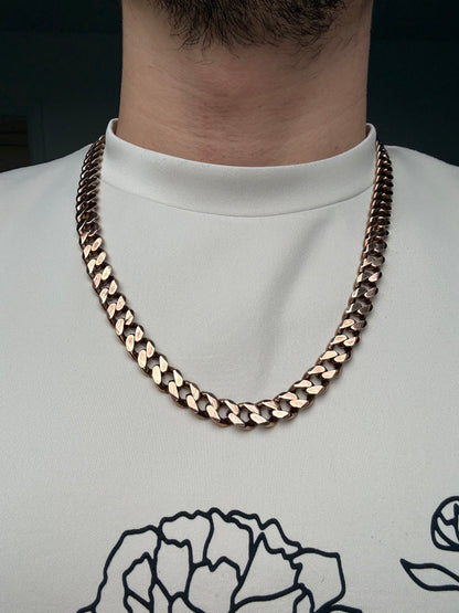 9ct Gold Curb Chain 26" 10mm 135.6g