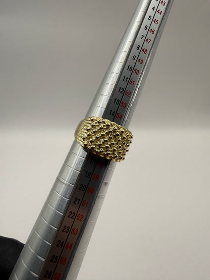 9ct Gold Baby Keeper Ring Size P-Q 7.6g
